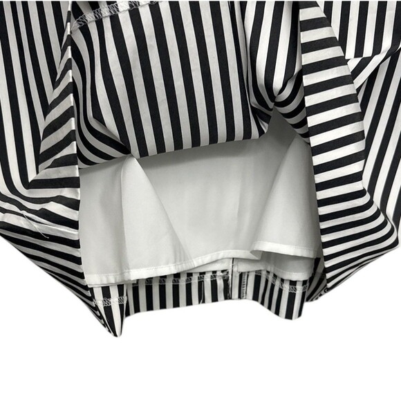 Eva Mendes New York & Co Skirt Womens Sz 16 High Waist Blk/Wht Striped Skirt - Picture 3 of 7
